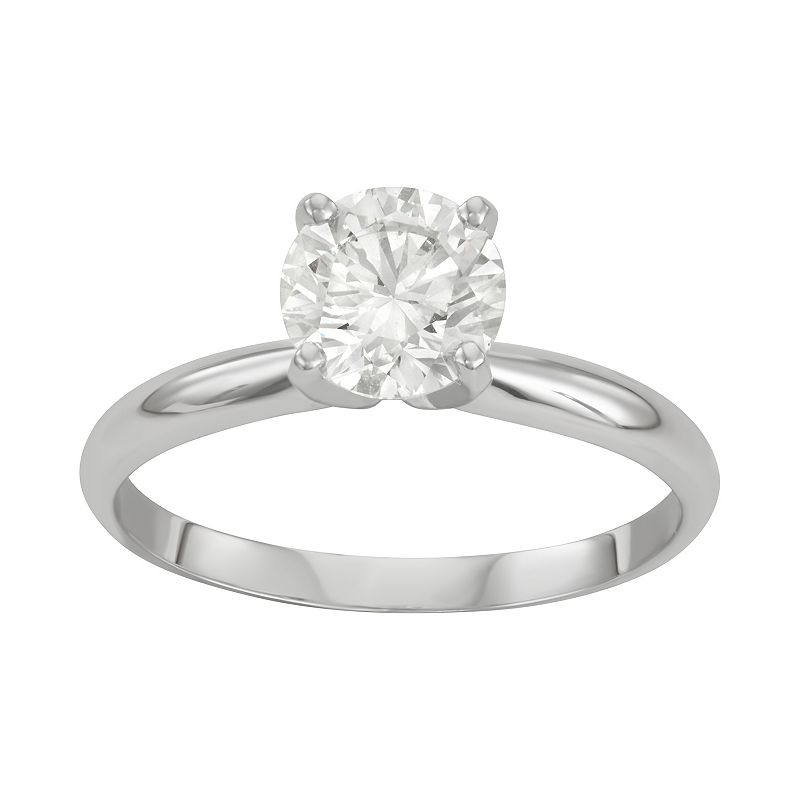 Evolv 14k Gold 1 1/4 Carat T.W. IGI Certified Lab-Grown Diamond Solitaire E