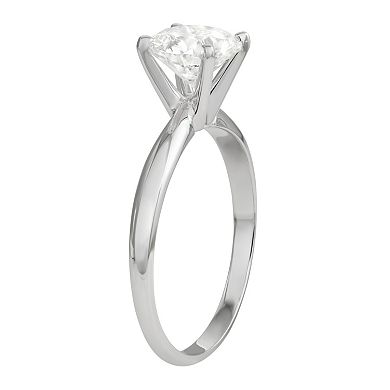 Evolv 14k Gold 1 1/2 Carat T.W. IGI Certified Lab-Grown Diamond Solitaire Engagement Ring
