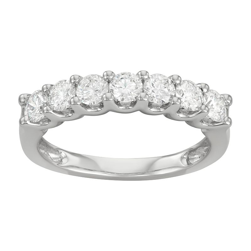 14k White Gold 1 Carat T.W. IGI Certified Lab-Grown Diamond Ring, Womens, 