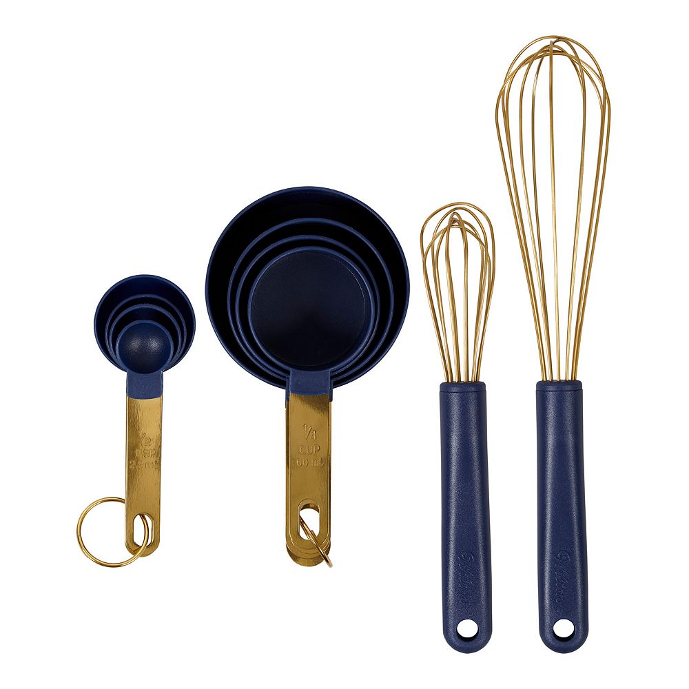 Wilton Navy Blue & Gold 10-pc. Kitchen Utensil Mix & Measure Set