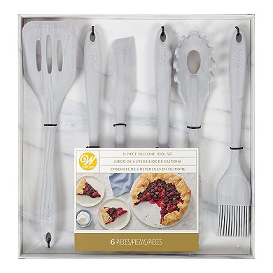 Wilton Marble Silicone 6-pc. Kitchen Utensil Set