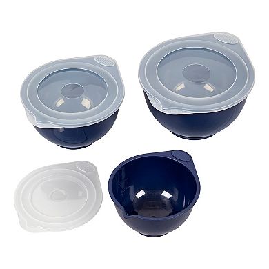 Wilton 6-pc. Navy Blue Covered Bowl Set