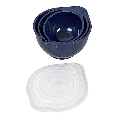 Wilton 6-pc. Navy Blue Covered Bowl Set