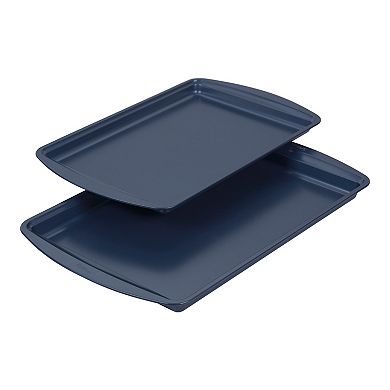 Wilton 7-pc. Diamond-Infused Nonstick Navy Blue Baking Set
