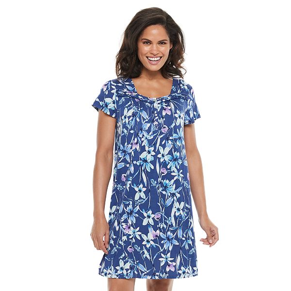 Women's Croft & Barrow® Flutter Sleeve Short Nightgown