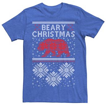 Men's 'Beary Christmas' Ugly Sweatshirt Tee