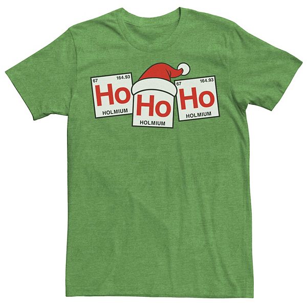 Men's Ho Ho Ho Elemental Christmas Square Tee