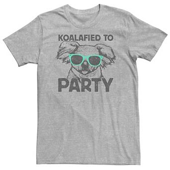 Men's Koalafied To Party Koala Sunglasses Portrait Tee