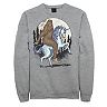 Men's Big Foot On A Unicorn In The Moonlight Drawing Sweatshirt