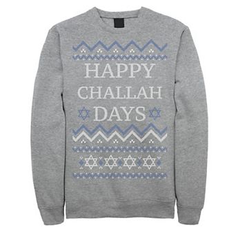 Men's Happy Challah Days Knit Style Fleece