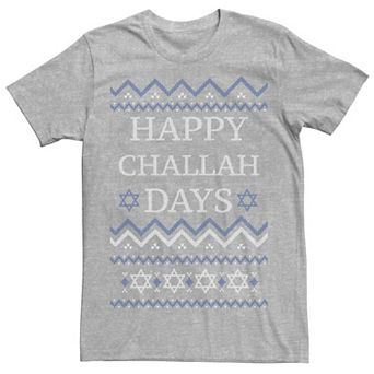 Men's 'Happy Challah Days' Knit Style Tee