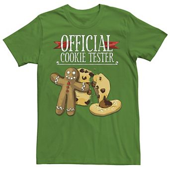 Men's Official Cookie Tester Gingerbread Man Tee