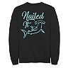 Men's Nailed It Line Art Hammer Head Shark Sweatshirt