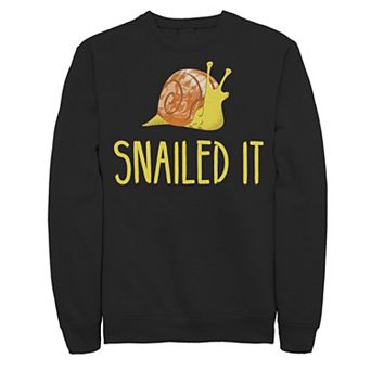 Men's 'Snailed It' Snail Portrait Fleece
