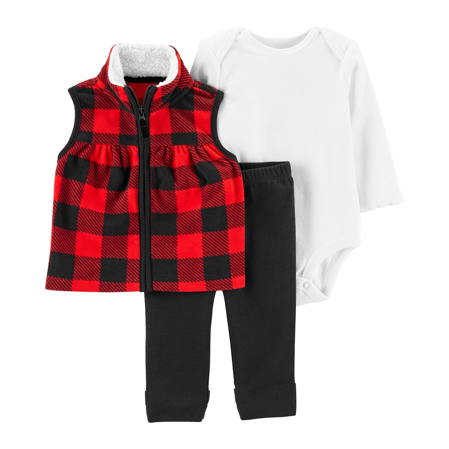 buffalo check baby girl dress