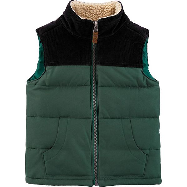 Unisex Solid Frost-Free Puffer Vest for Toddler