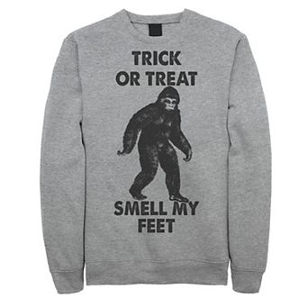 Men's Trick Or Treat Smell My Feet Bigfoot Halloween Fleece