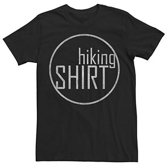 Men's Hiking Shirt Simple Logo Graphic Tee