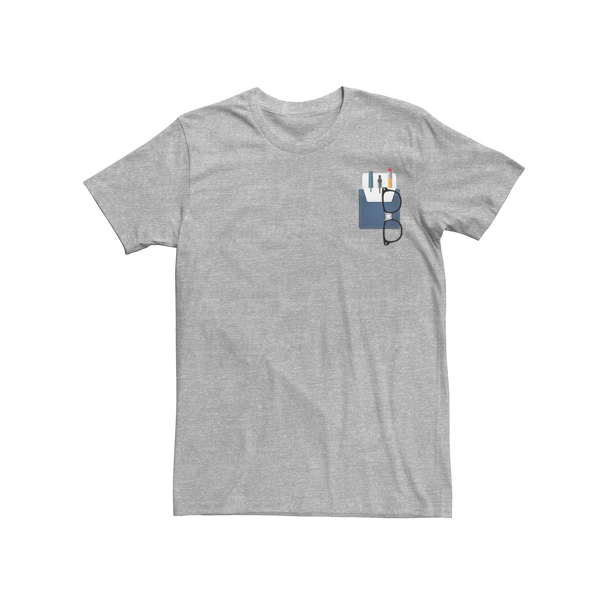 Mens Pocket Prorector Left Chest Logo Graphic Tee, Size: Small, Athletic G