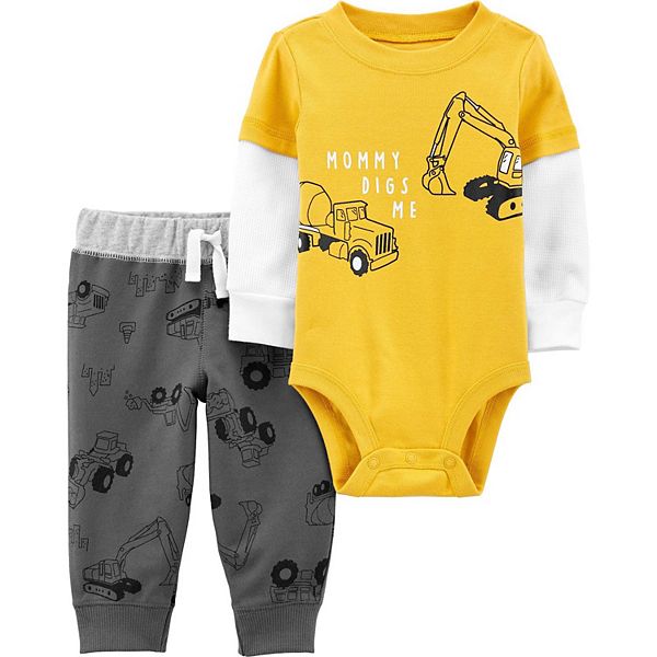 Baby Boy Carter's 2-Piece Construction Bodysuit Pants Set