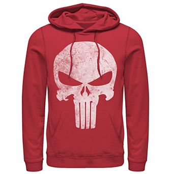 Men's Marvel Punisher Skull Symbol Distressed Hoodie