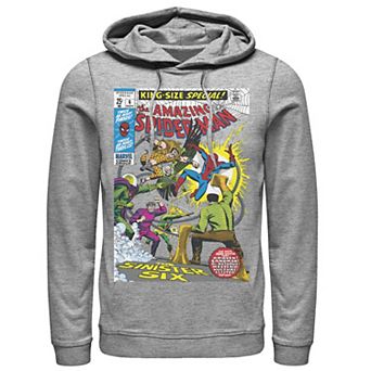 Men's Marvel Spider-Man Sinister Six Comic Hoodie