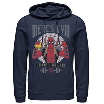 Men's Marvel Deadpool Merc's Gym No Pain No Gain Hoodie