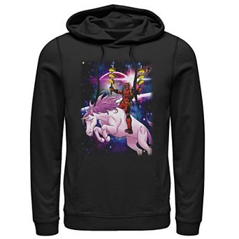 Men's Marvel Deadpool Space Unicorn Tacos Hoodie