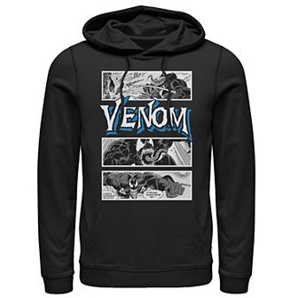 Men's Marvel Venom Comic Book Illustrations Panel Hoodie