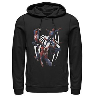 Men's Marvel's Spider-Man Game Action Poses Hoodie