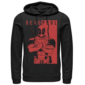 Men's Marvel Deadpool Two-Toned Portrait Hoodie
