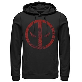 Men's Marvel Deadpool Tie Dye Face Symbol Hoodie