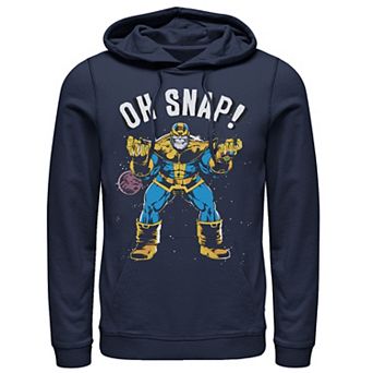 Men's Marvel Thanos Space Oh Snap! Retro Comic Style Hoodie
