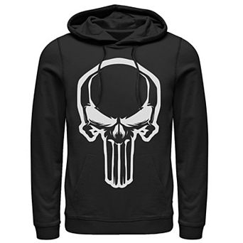 Men's Marvel Negative Space Punisher Logo Graphic Hoodie