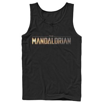 Men's Star Wars The Mandalorian Title Fill Logo Tank Top