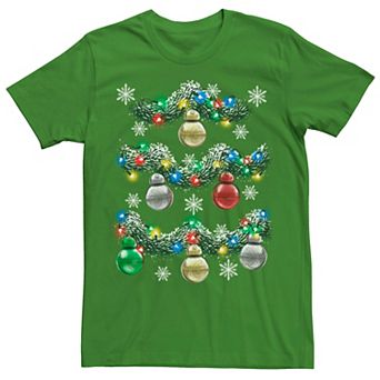 Men's Star Wars BB-8 Holiday Garlands Graphic Tee