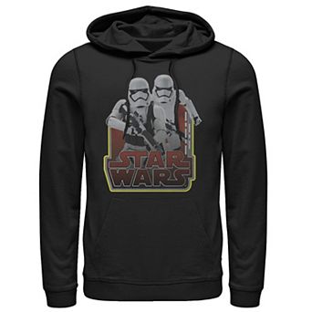 Men's Star Wars Stormtrooper Action Pose Portrait Logo Hoodie