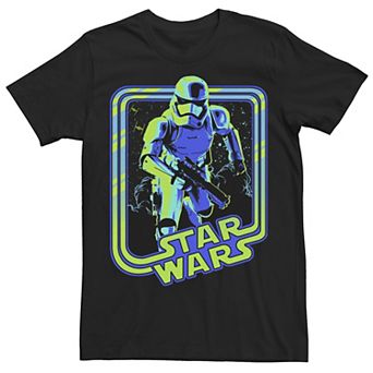 Men's Star Wars Neon Glowing Stormtrooper Graphic Tee
