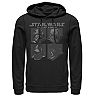 Mens Graphic Teen Guys Star Wars Mens Star Wars The Force Awakens Empire Square Graphic Hoodie
