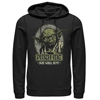 Men's Star Wars Yoda Pinch Me Not St. Patrick's Graphic Hoodie