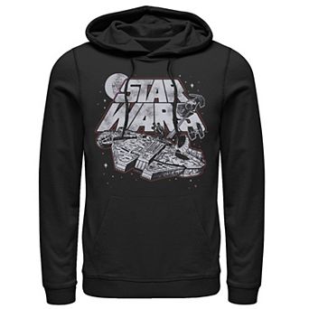 Men's Star Wars Millennium Falcon Distressed Logo Hoodie