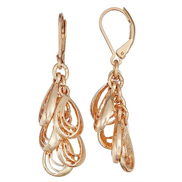 Dana Buchman™ Gold Shaky Drop Earrings