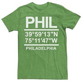 Men's Latitude And Longitude Coordinates Graphic Tee