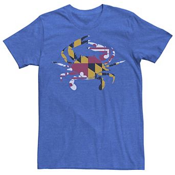 Men's Crab Flag Fill Silhouette Graphic Tee