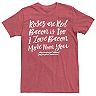 Men's Valentine's Day I Love Bacon More Than You Graphic Tee