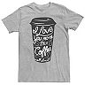 Men's I Love You More Than Coffee Almost To-Go Cup Graphic Tee