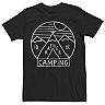 Men's I'd Rather Be Camping Line Art Graphic Tee