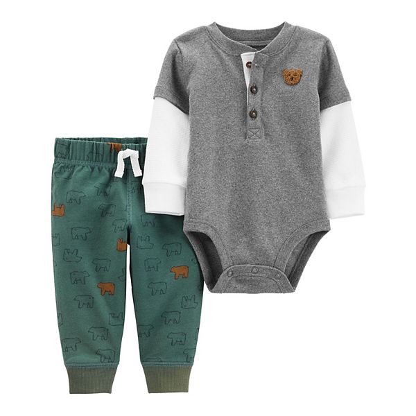 Baby Boy Carter's 2Piece Bear Bodysuit & Pants Set