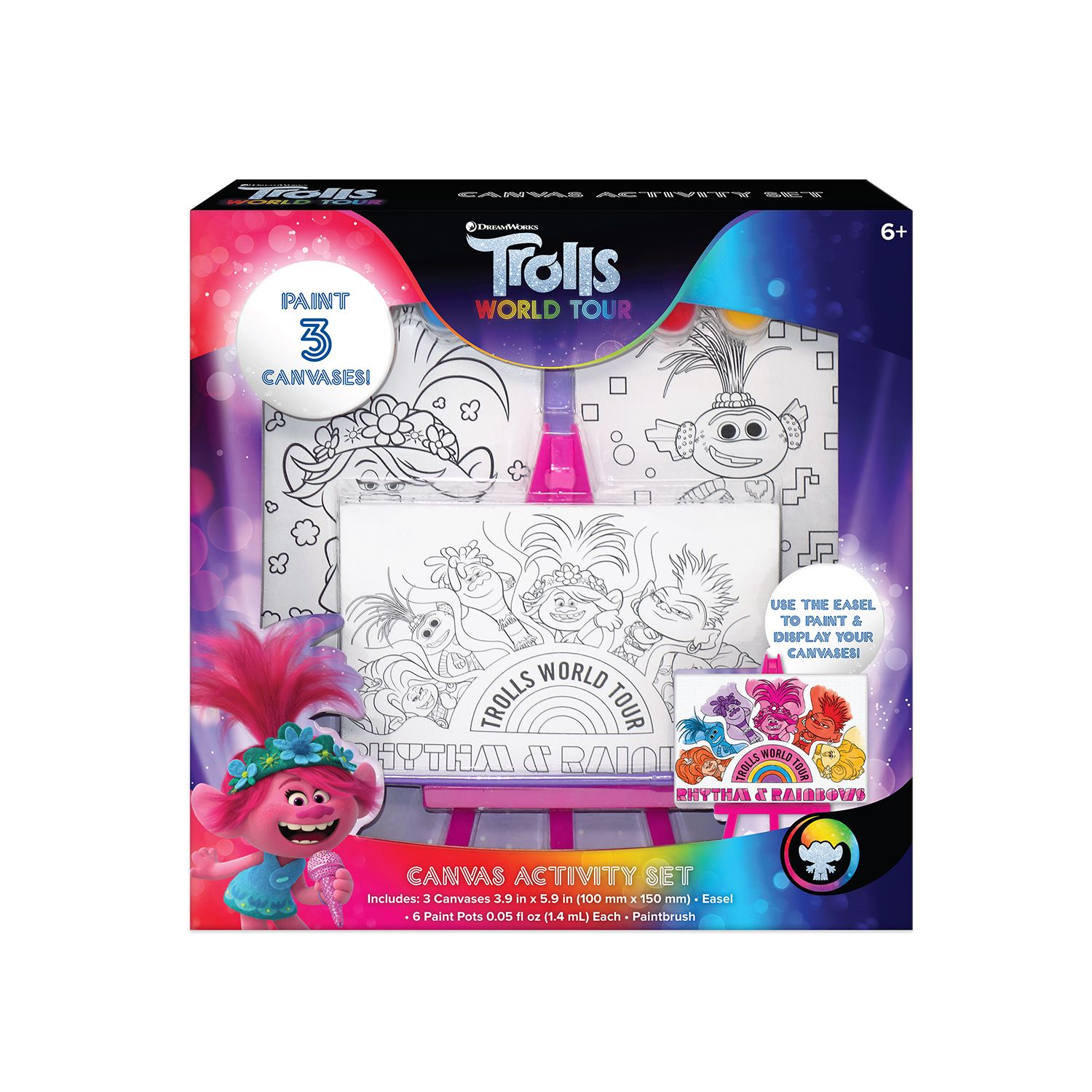 trolls travel art easel