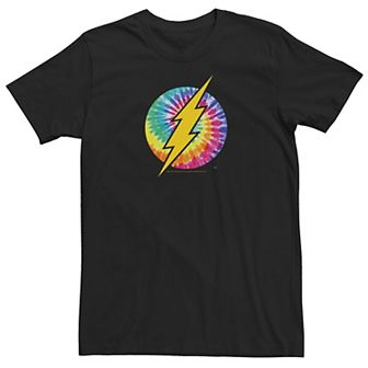 Men's DC Comics Flash Tie Dye Logo Graphic Tee